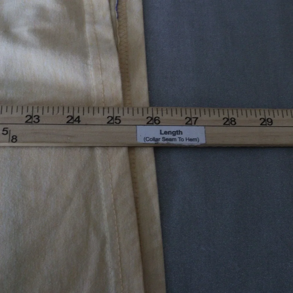 Abercrombie Polo Shirt Kids‎ Large (Men Small) Rugby Striped Moose Yellow Preppy